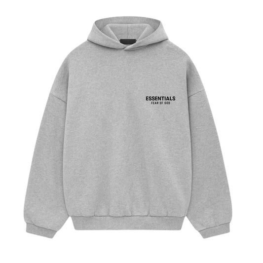 Fear of God Essentials Fleece Hoodie (Light Heather Gray)