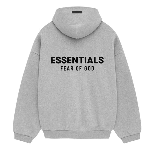Fear of God Essentials Fleece Hoodie (Light Heather Gray)
