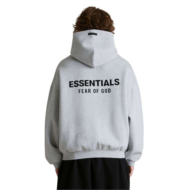 Fear of God Essentials Fleece Hoodie (Light Heather Gray)