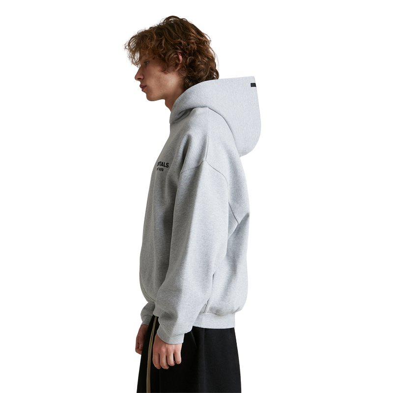 Fear of God Essentials Fleece Hoodie (Light Heather Gray)