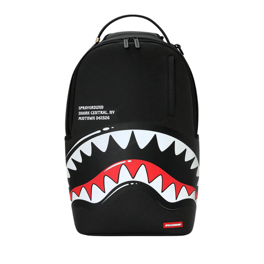 Sprayground Shark Central Bubble Shark Black Backpack