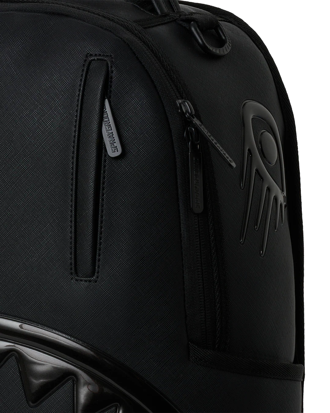 Sprayground Glossy Bossy Black Metallic Backpack
