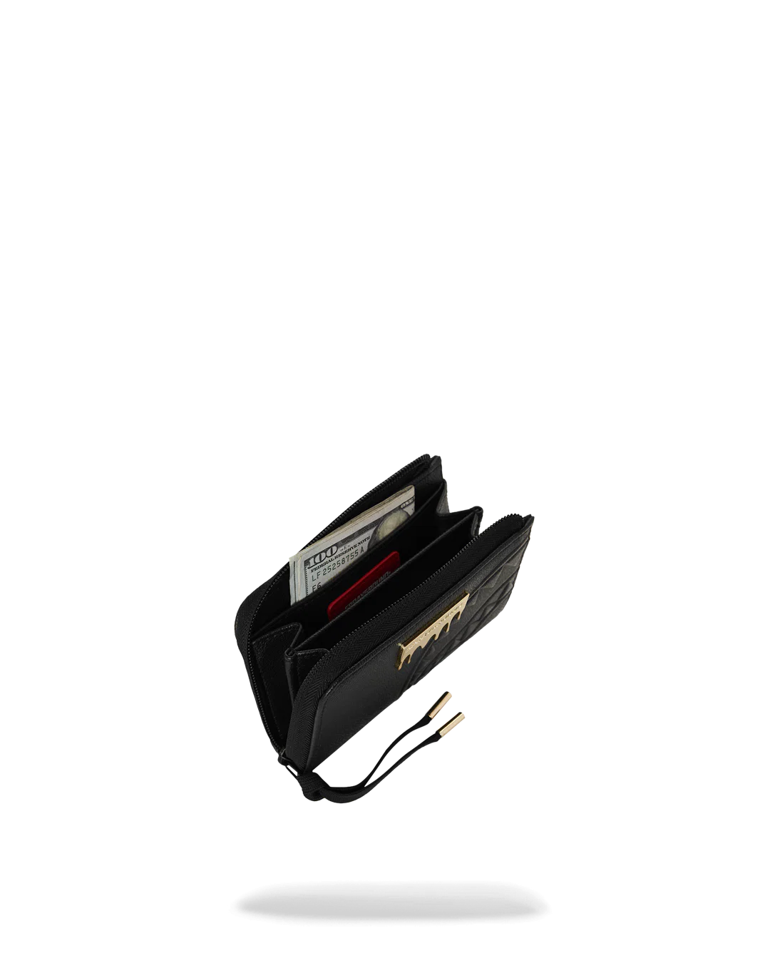 Sprayground Gold Brick Drip Wallet